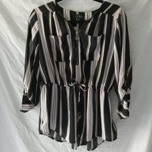 Women's L J is for Justify Striped Shirt